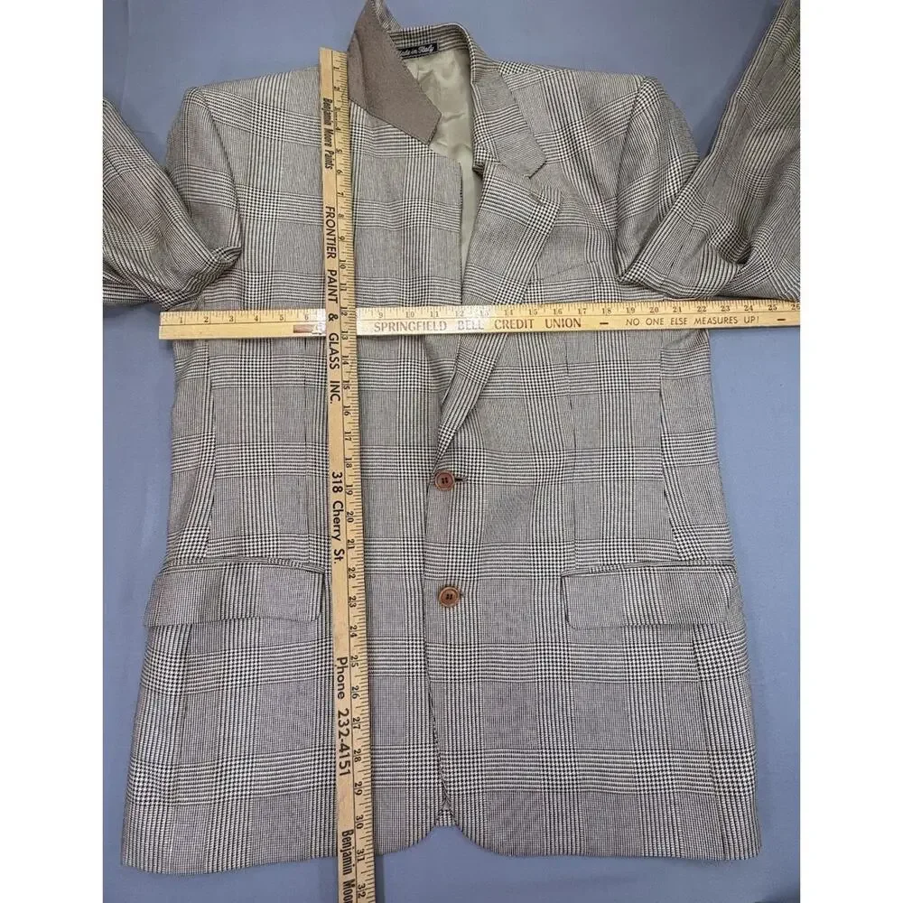 VTG Valentino Uomo Blazer 41RMen’s Silk Virgin Wool Blend Made In Italy Designer